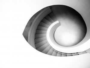 Wendeltreppe von oben